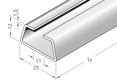 Assembly profiles C profile 25